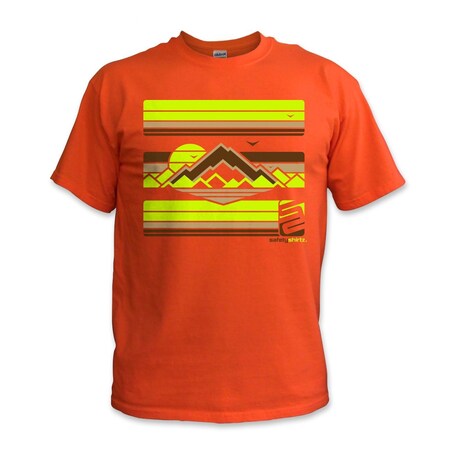 Safetyshirtz The High Country High Visibility Tee, Orange, L 67010101L